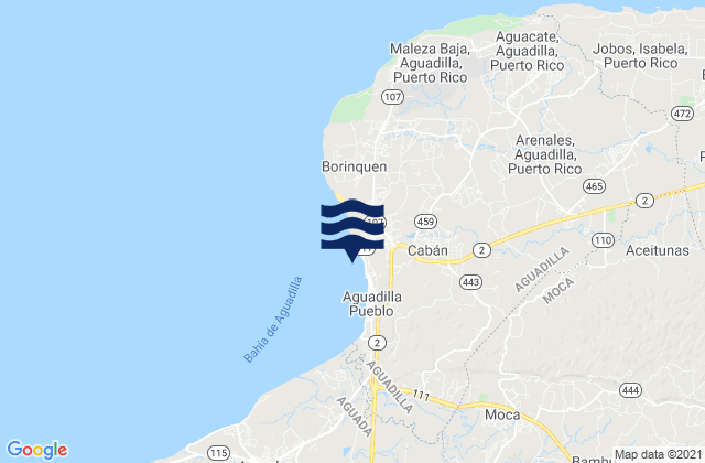 Corrales Barrio, Puerto Rico tide times map