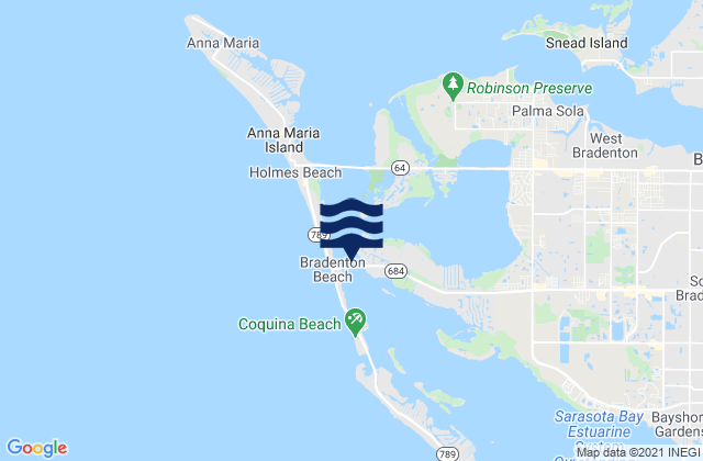 Cortez north of bridge, United States tide chart map