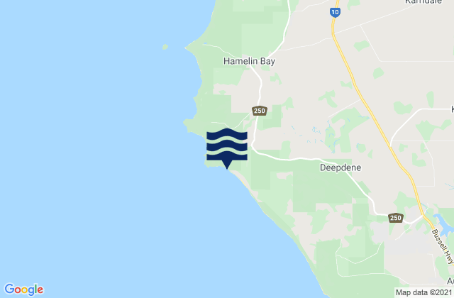 Cosy Corner, Australia tide times map