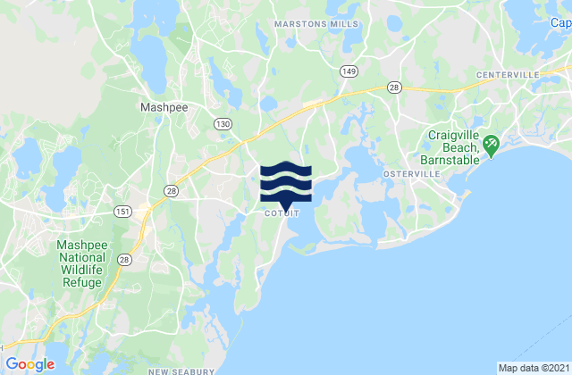 Cotuit, United States tide chart map
