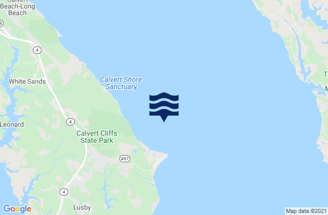 Cove Point 1.0 n.mi. N of, United States tide chart map