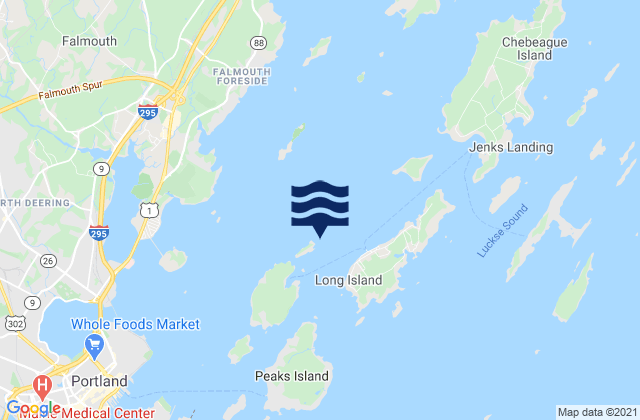 Cow Island NE of, United States tide chart map