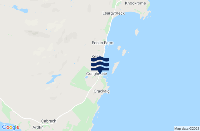 Craighouse, United Kingdom tide times map