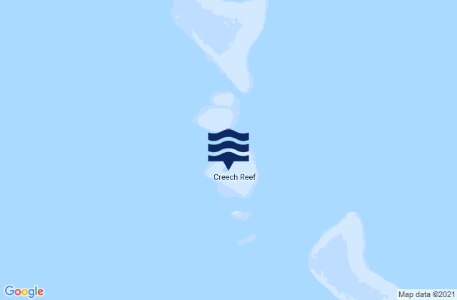 Creech Reef, Australia tide times map