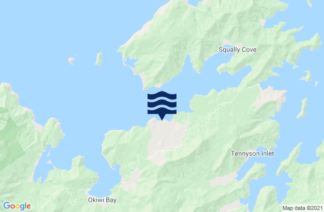 Croiselles, New Zealand tide times map