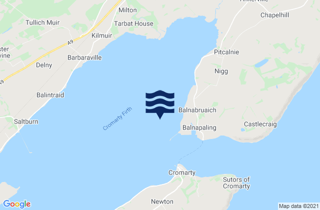 Cromarty, United Kingdom tide times map