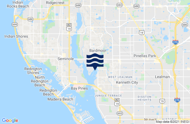 Cross Bayou, United States tide chart map