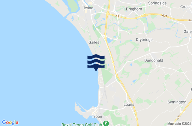 Crosshouse, United Kingdom tide times map