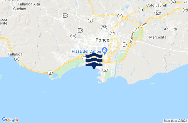 Cuarto Barrio, Puerto Rico tide times map