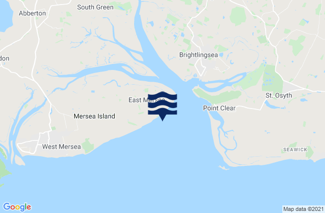 Cudmore Grove Beach, United Kingdom tide times map