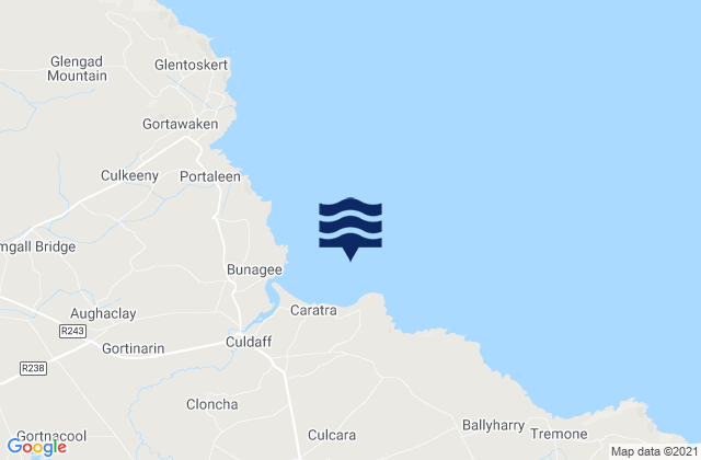 Culdaff Bay, Ireland tide times map