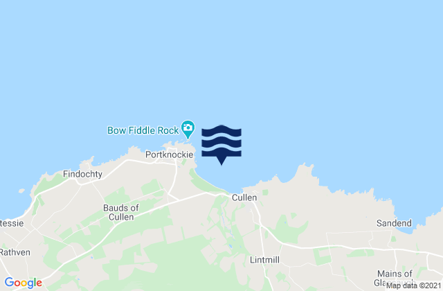 Cullen Bay, United Kingdom tide times map