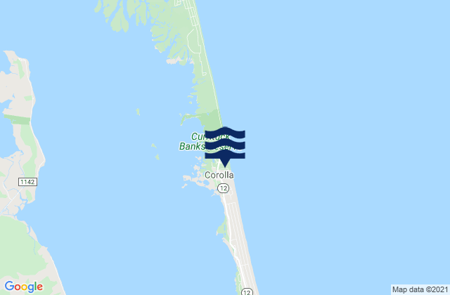 Currituck Beach Light, United States tide chart map