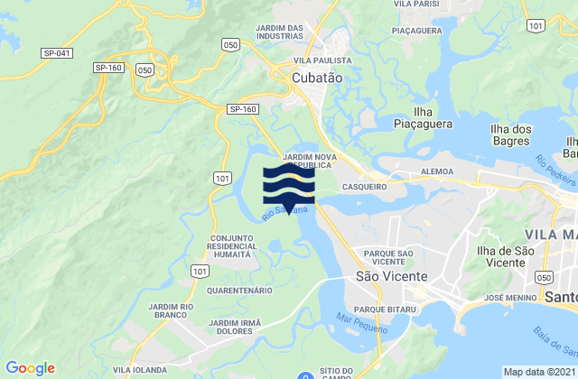 Curvao, Brazil tide times map