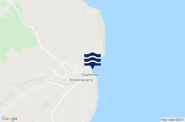 Cushendun, United Kingdom tide times map