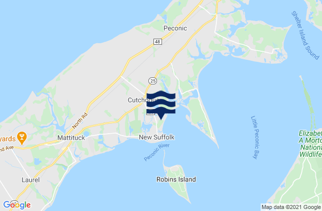 Cutchogue, United States tide chart map