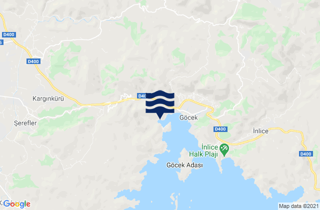 Dalaman, Turkey tide times map