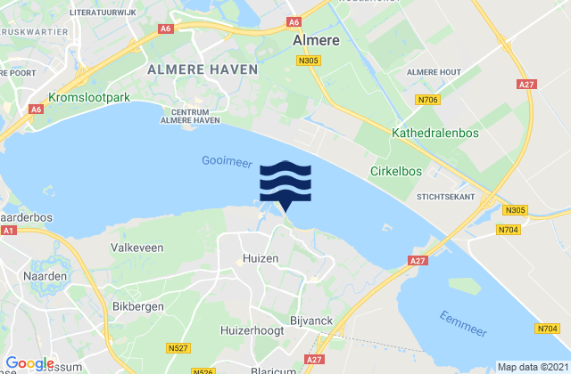 Dalbosc'h, Netherlands tide times map