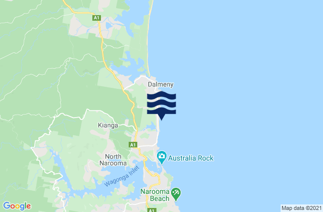 Dalmeny Point, Australia tide times map