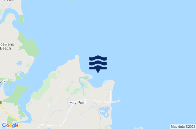 Dalrymple Bay, Australia tide times map