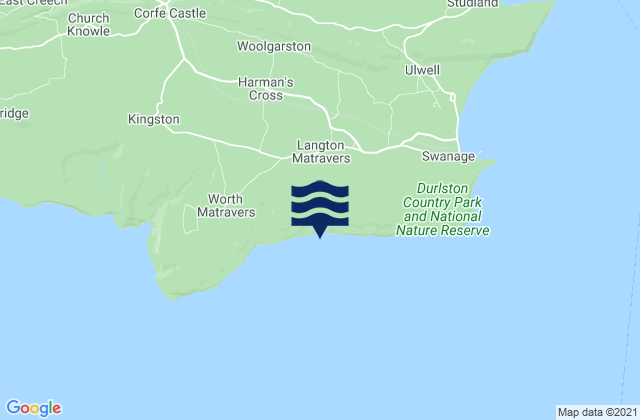Dancing Ledge Beach, United Kingdom tide times map