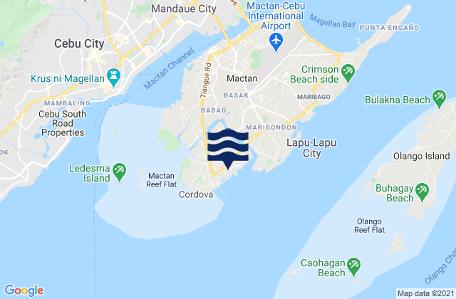 Dapitan, Philippines tide times map