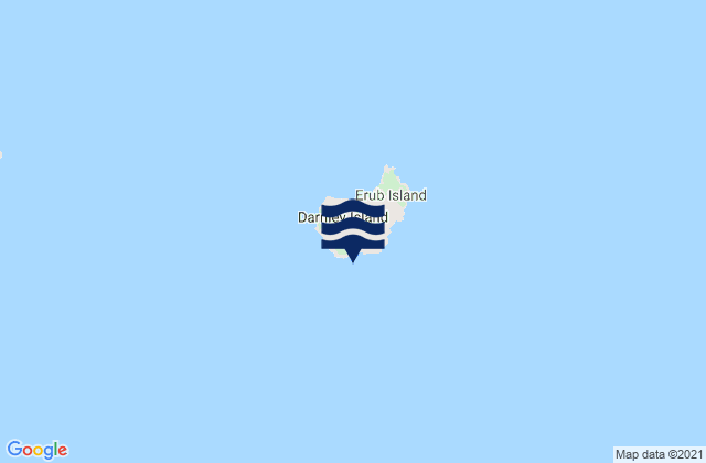 Darnley Island, Australia tide times map