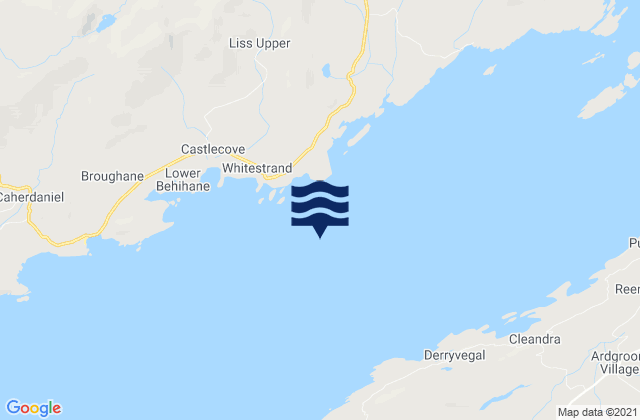 Darrynane Bay, Ireland tide times map