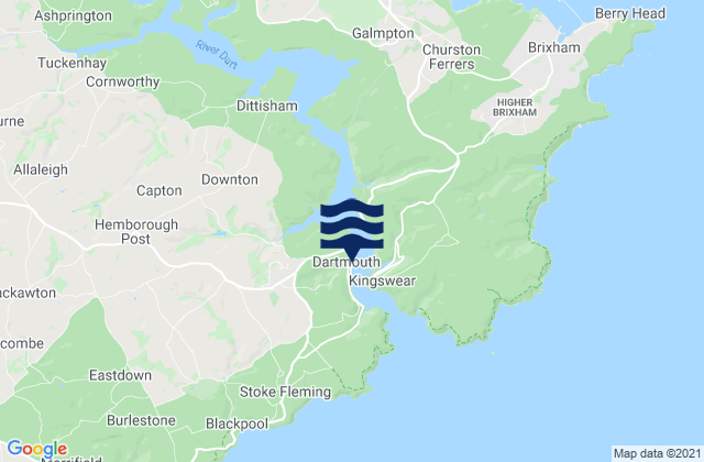 Dartmouth, United Kingdom tide times map