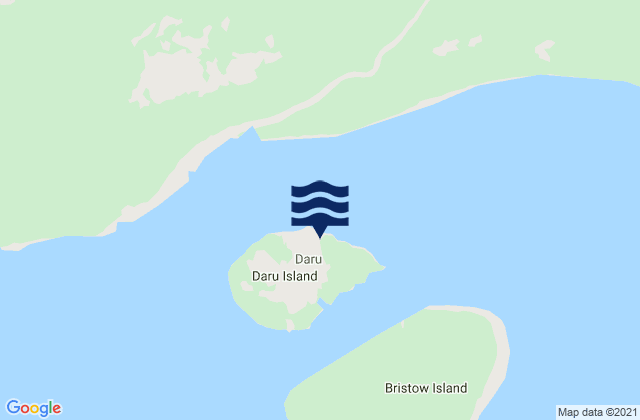 Daru, Papua New Guinea tide times map
