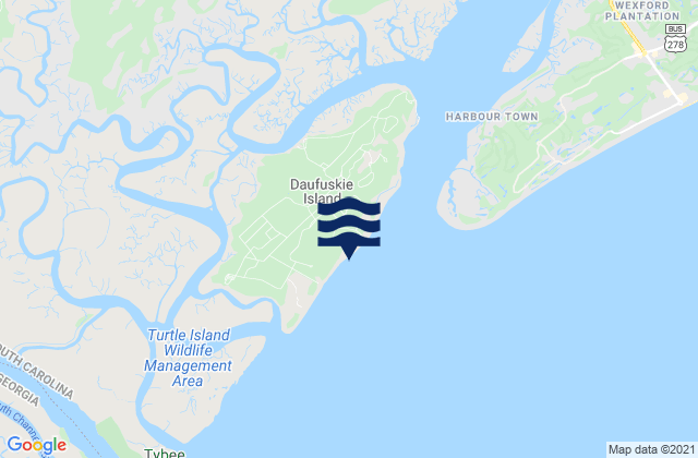 Daufuskie Island, United States tide chart map
