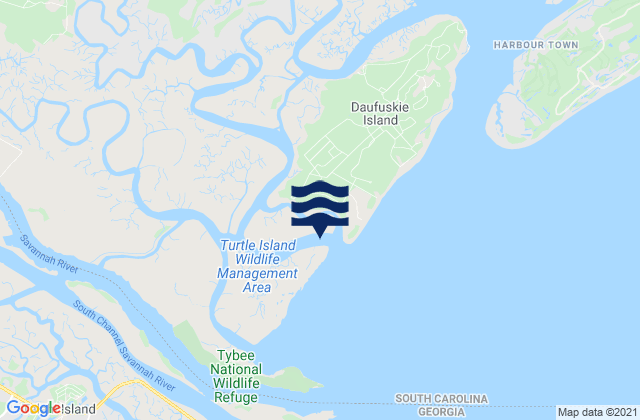 Daufuskie Landing (Daufuskie Island), United States tide chart map