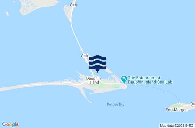 Dauphin Island, United States tide chart map