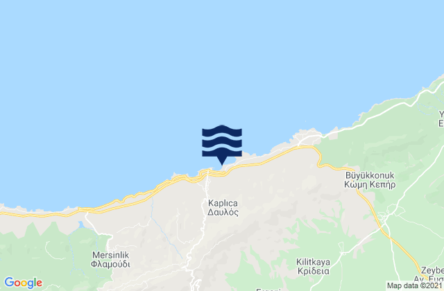 Davlos, Cyprus tide times map
