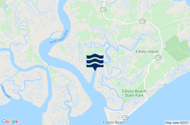 Dawho Bridge (Dawho River), United States tide chart map