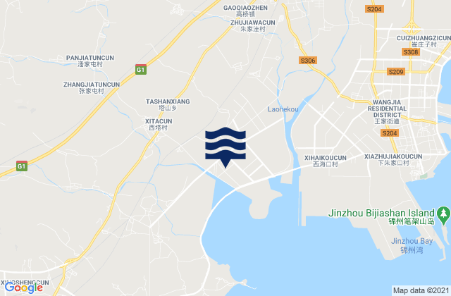 Daxing, China tide times map