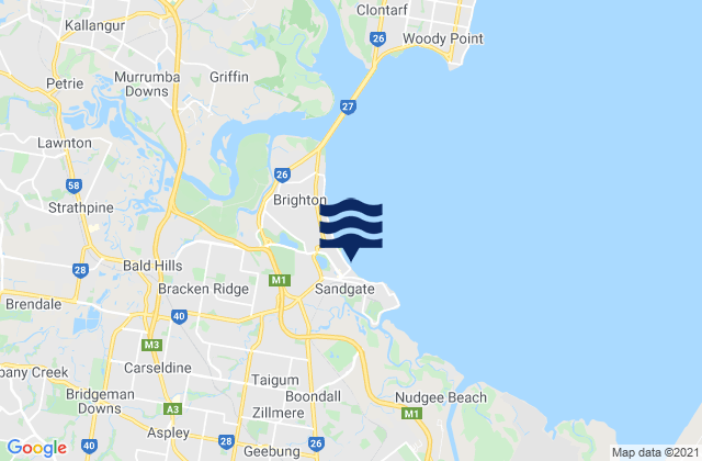 Deagon, Australia tide times map