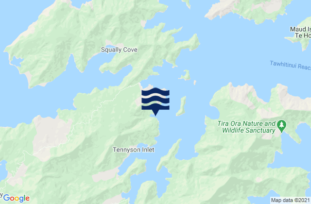 Deep Bay, New Zealand tide times map