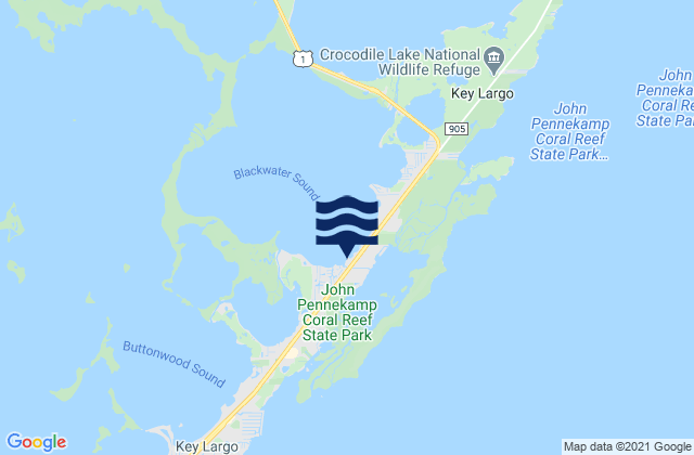 Deep Six Marina Blackwater Sound, United States tide chart map