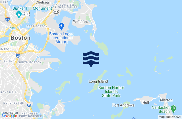 Deer Island Light 1.0 n.mi. WSW of, United States tide chart map
