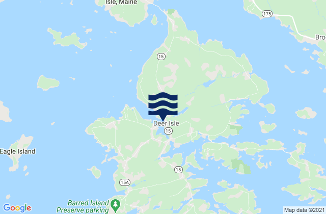 Deer Isle, United States tide chart map