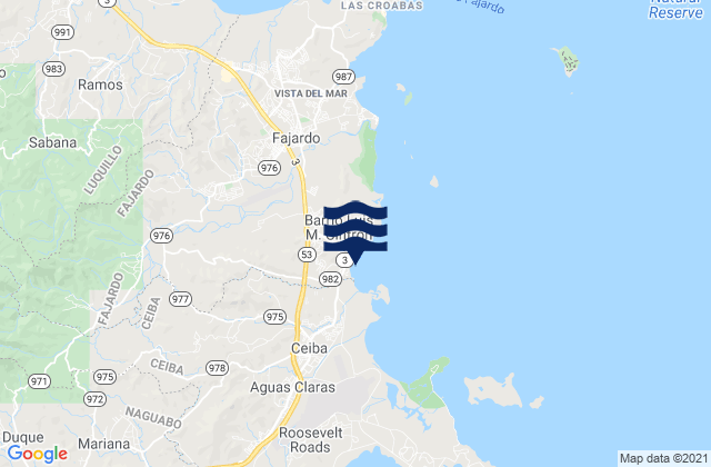 Demajagua Barrio, Puerto Rico tide times map