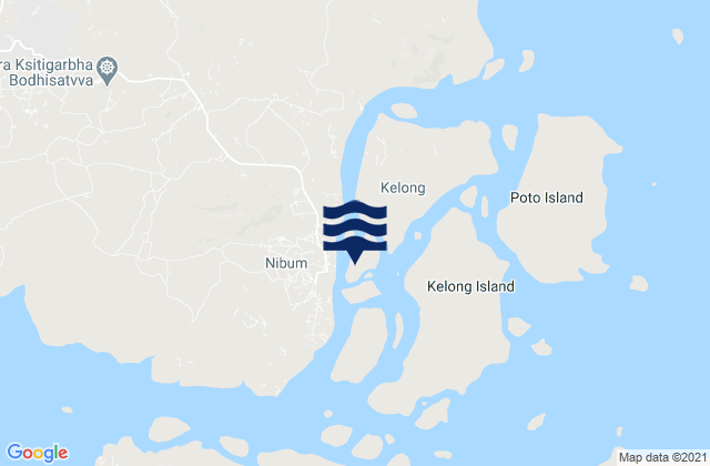 Dendang Kidjang Strait, Indonesia tide times map