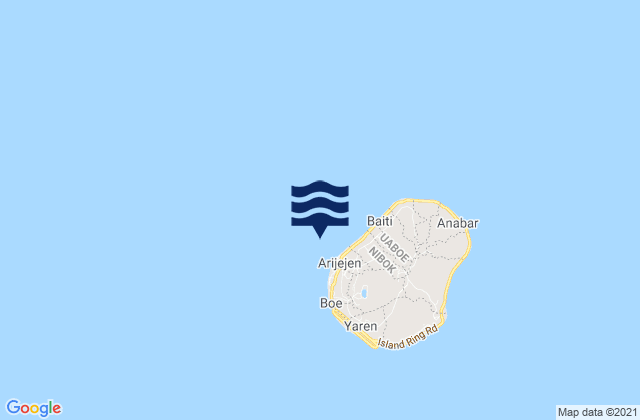 Denigomodu District, Nauru tide times map