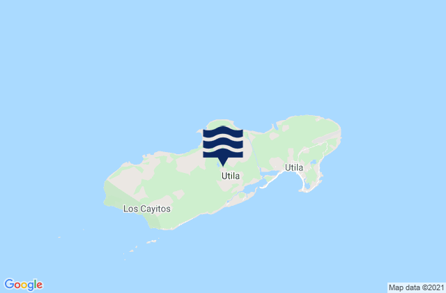 Departamento de Islas de la Bahia, Honduras tide times map