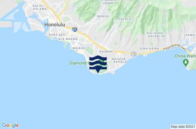 Diamond Head Lighthouse, United States tide chart map