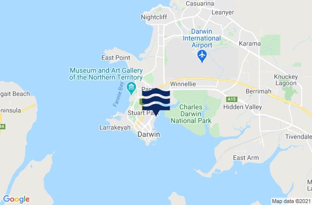 Dinah Beach, Australia tide times map