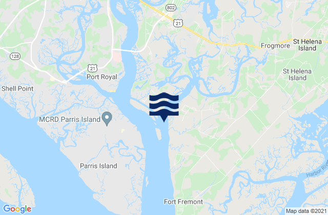 Distant Island (Cowen Creek), United States tide chart map