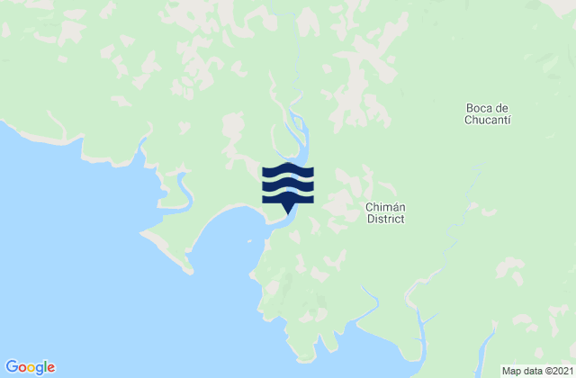 Distrito de Chiman, Panama tide times map