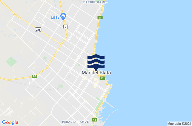 Diva (Mar del Plata), Argentina tide times map